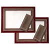 Tovagliette e tovaglioli - Rosso, beige e bianco
