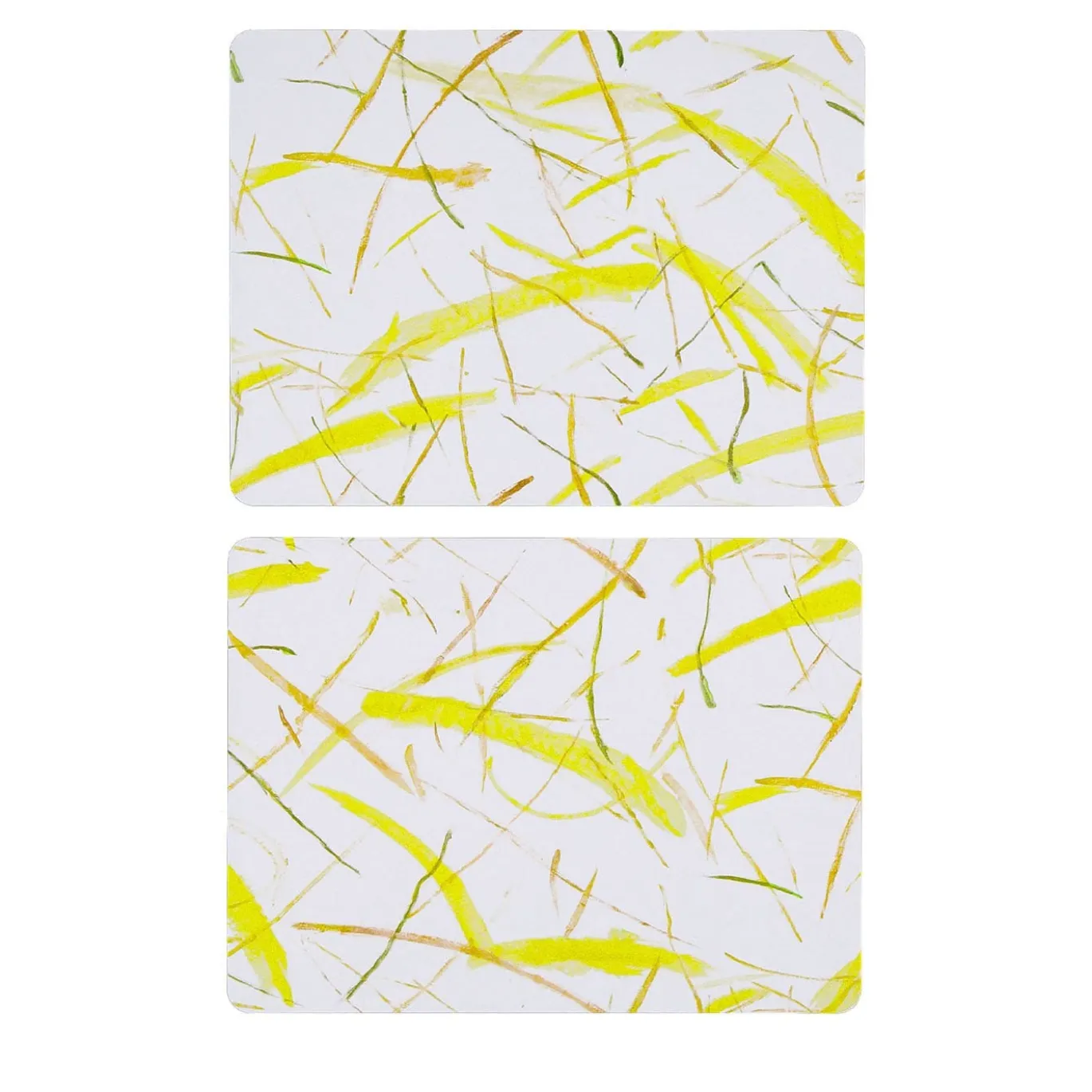 Tovagliette in fibra di legno lucida con stampa Roman Breeze