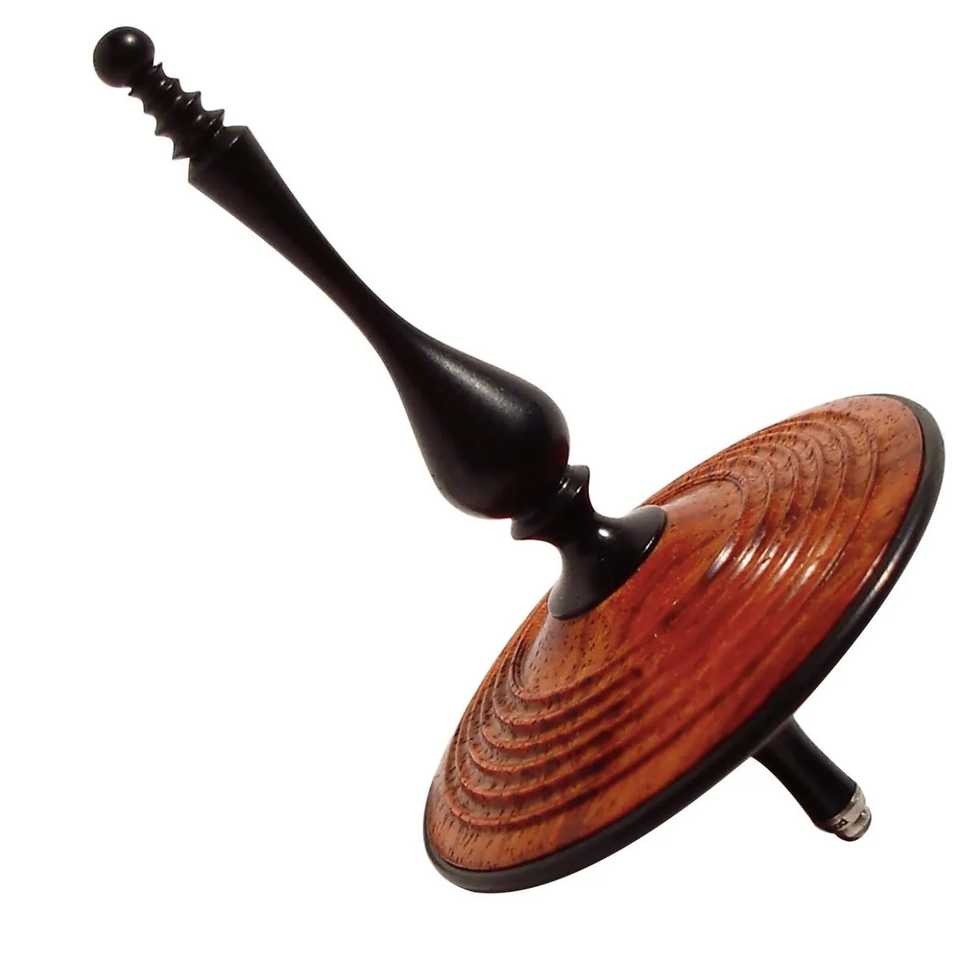 Trottola in ebano e bubinga