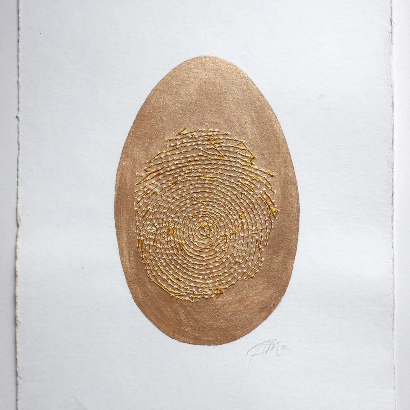 Uovo N.2 Pittura su carta