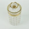 Vaso alto in vetro con motivo alloro oro
