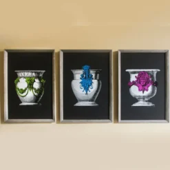 Vaso Blu Serigrafia