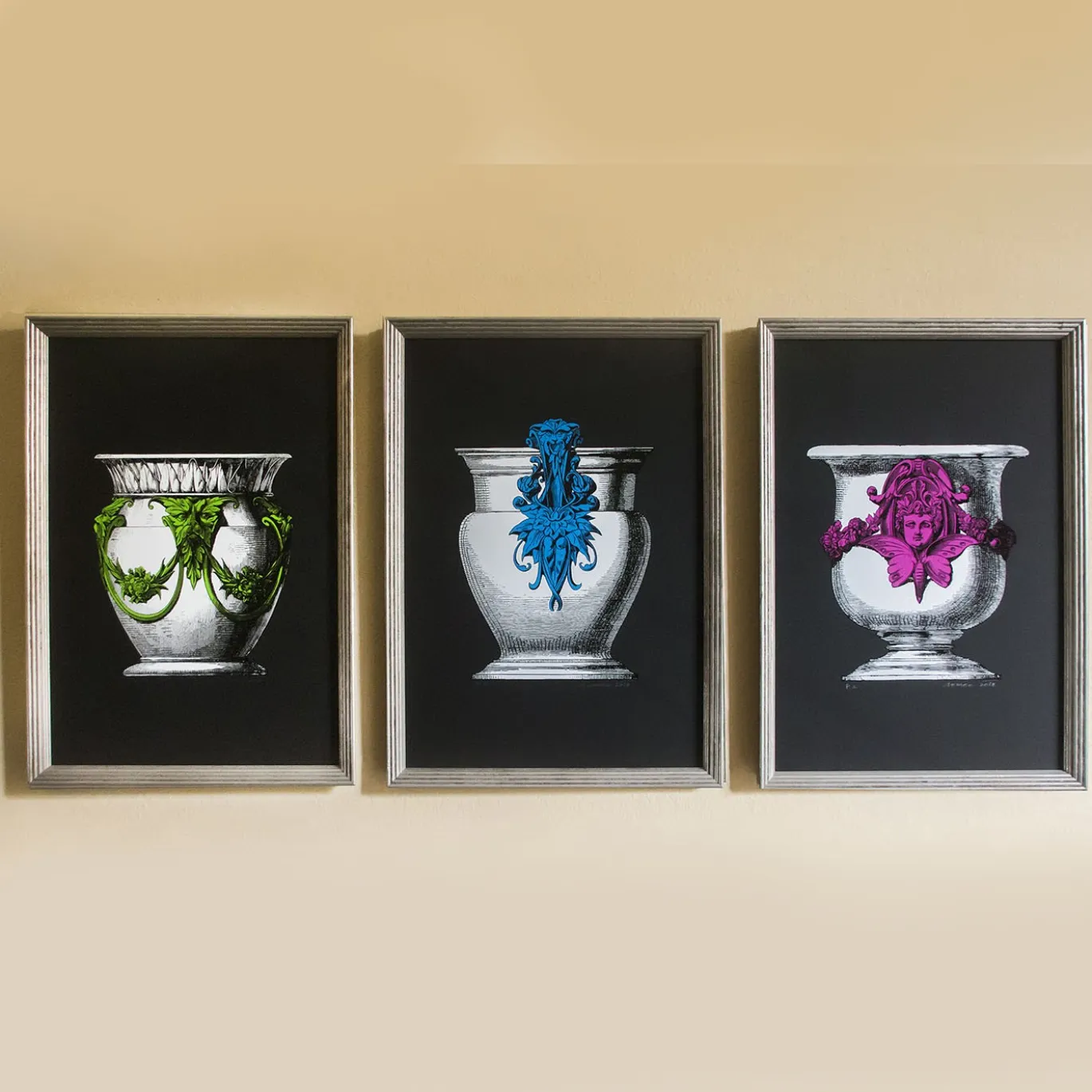 Vaso Blu Serigrafia
