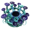 Vaso scultoreo Blue Flora