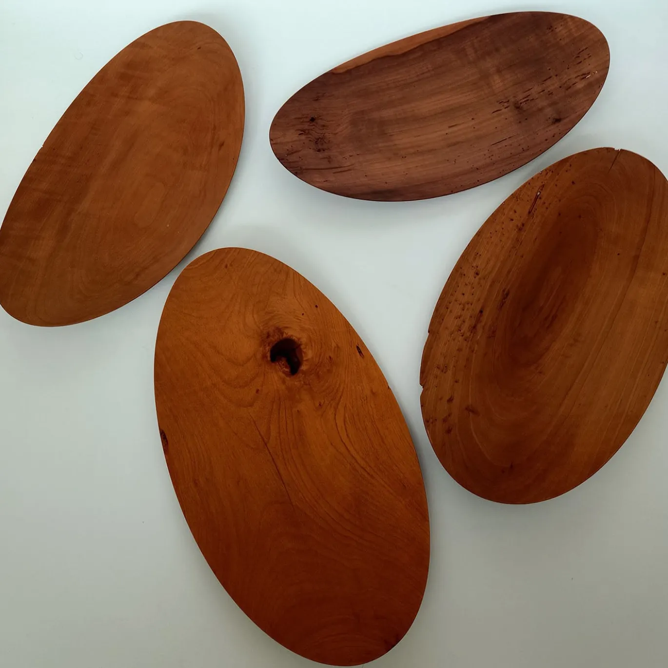 Vassoio Chips in legno di pero