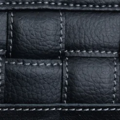 Vassoio cilindrico annodato Ponza in ecopelle blu navy