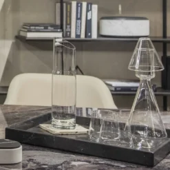 Vassoio Convivio Maxi Solid in Marmo Marquina