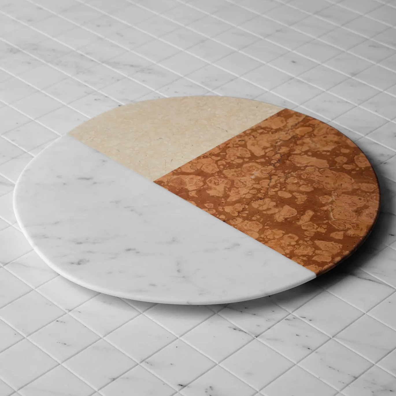 Vassoio Imperfect in marmo rosso