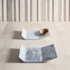 Vassoio in marmo grigio Filo