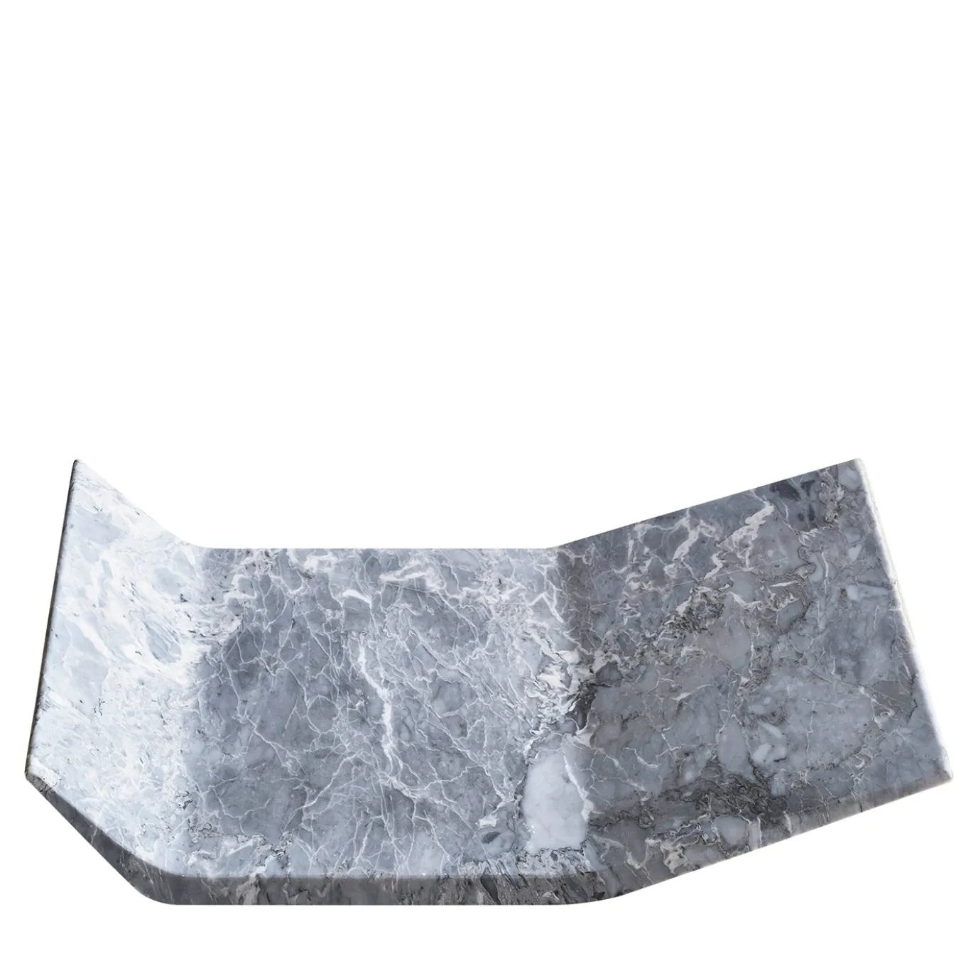 Vassoio in marmo grigio Filo