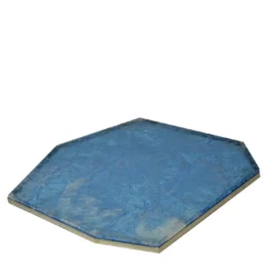 Vassoio in ottone con quarzo azzurro