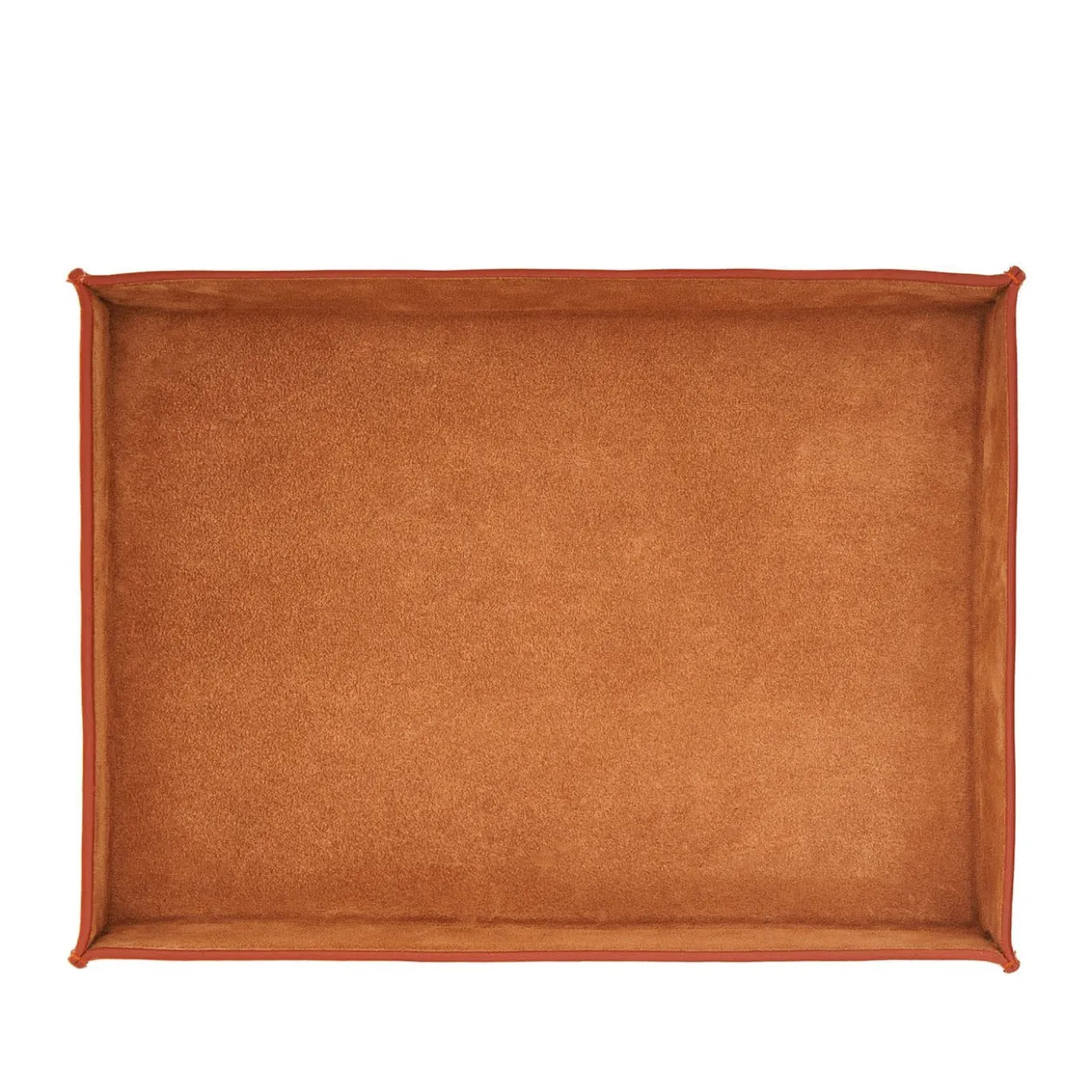 Vassoio medio in pelle caramello