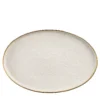 Vassoio ovale bianco e oro Damasco