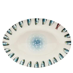 Vassoio ovale Controcorrente in Ceramica