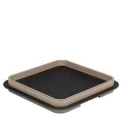 Vassoio quadrato Lloyd N. 4 con cornice beige