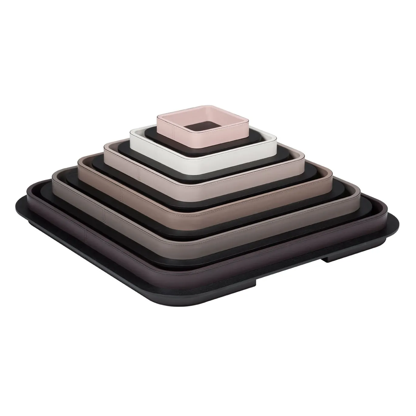 Vassoio quadrato Lloyd N. 4 con cornice beige