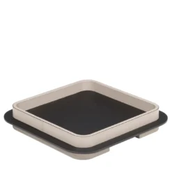 Vassoio quadrato Lloyd N. 3 con cornice avorio