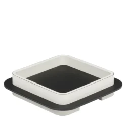 Vassoio quadrato Lloyd N. 2 con cornice bianca