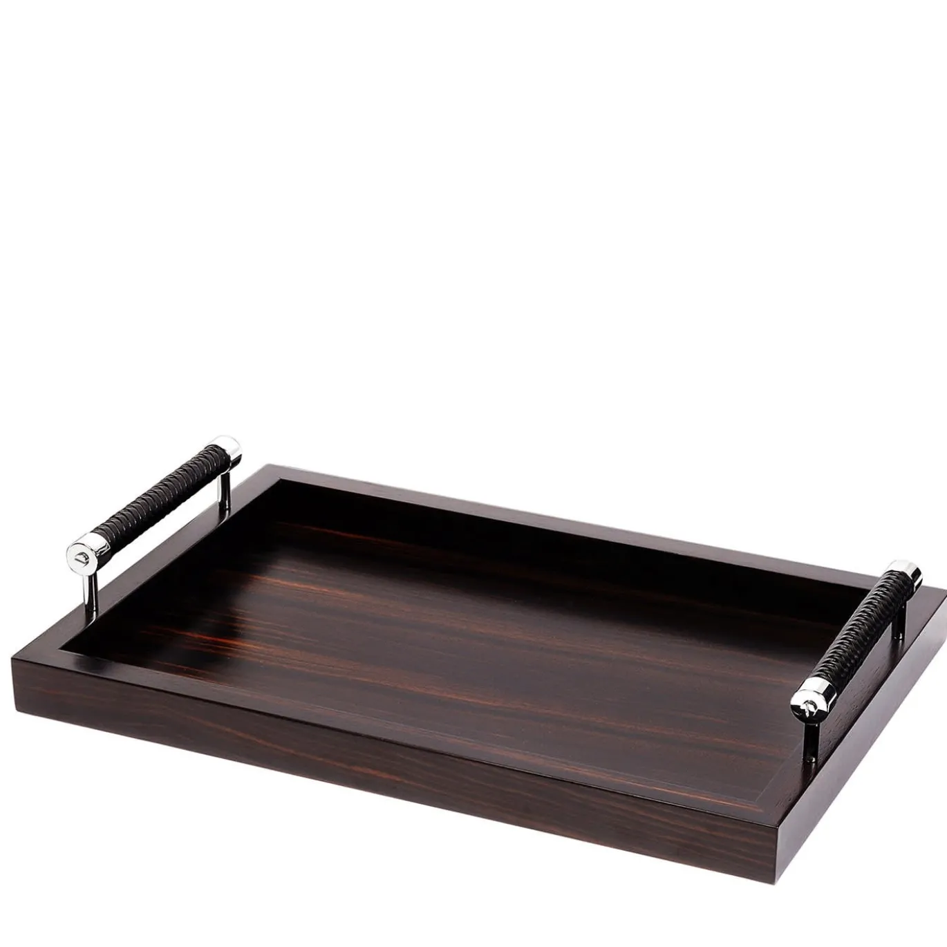 Vassoio rettangolare Diana Ebony Small