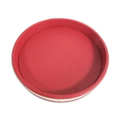 Vassoio rosso rotondo a strisce
