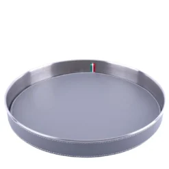 Vassoio rotondo grigio medio