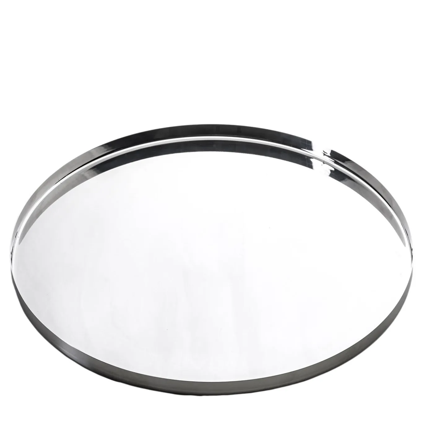 Vassoio rotondo in acciaio inox Stile