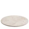 Vassoio rotondo in travertino beige Noster
