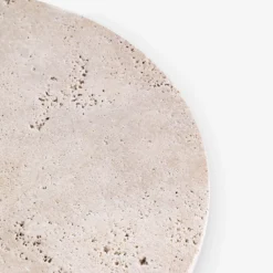 Vassoio rotondo in travertino beige Noster