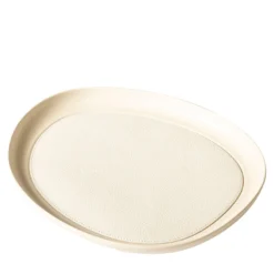 Vassoio rotondo medio bianco Maris di Kelly Wearstler