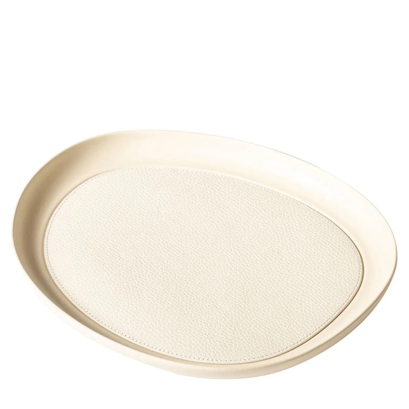 Vassoio rotondo medio bianco Maris di Kelly Wearstler