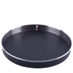 Vassoio rotondo medio nero