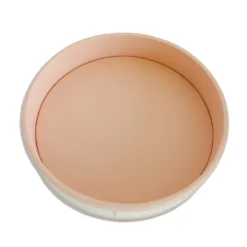 Vassoio rotondo rosa a strisce