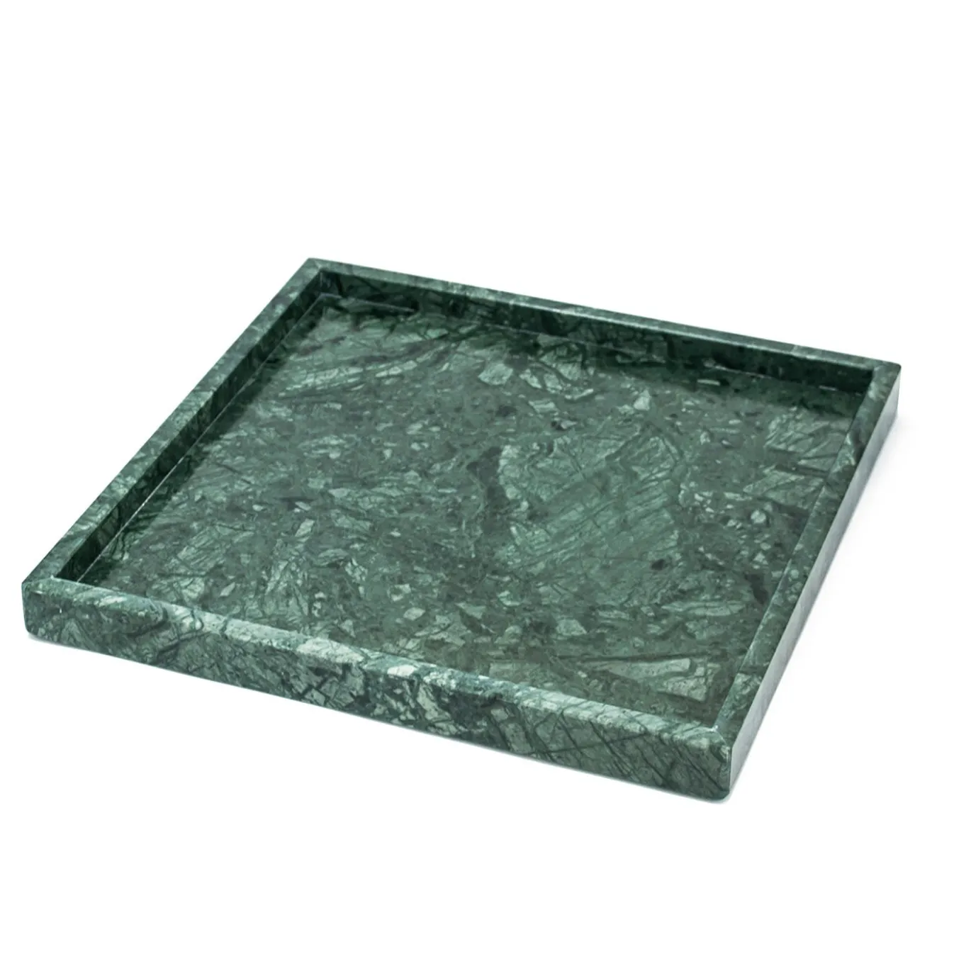 Vassoio Set da Bagno in Marmo Verde