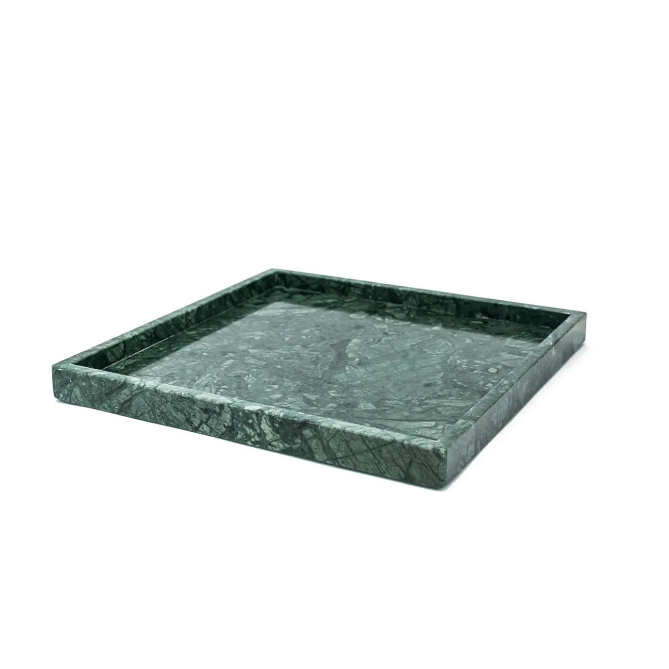 Vassoio Set da Bagno in Marmo Verde