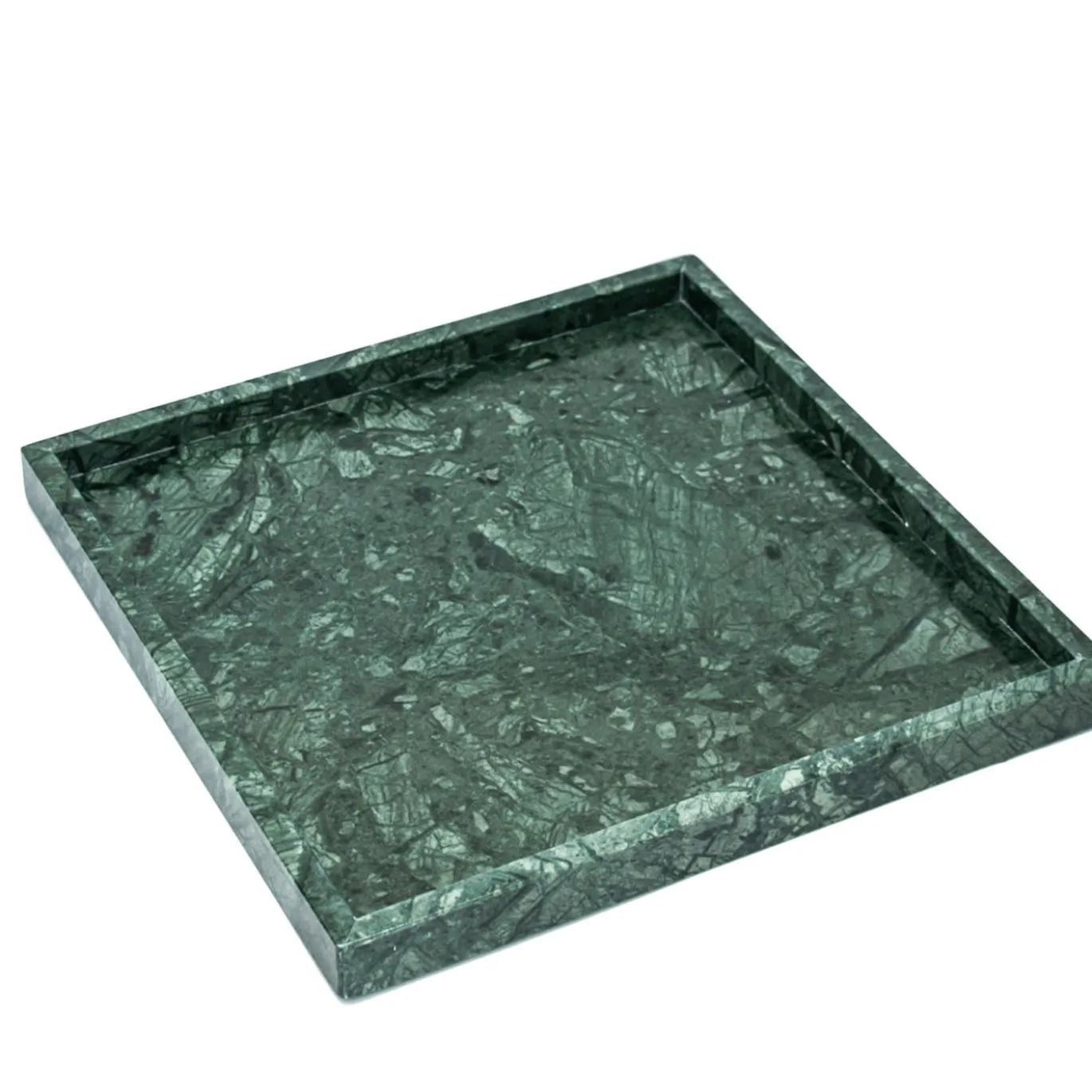 Vassoio Set da Bagno in Marmo Verde
