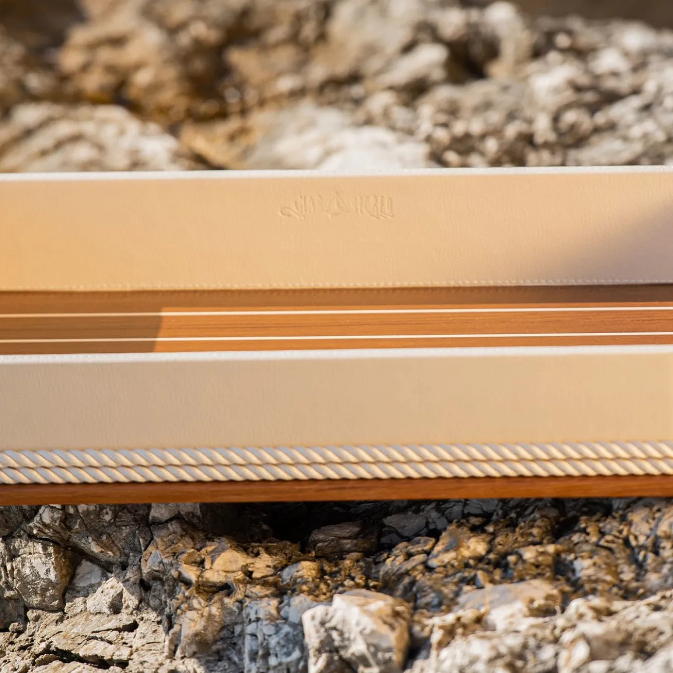 Vassoio XL rettangolare beige #1