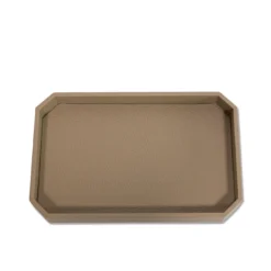 Vide-poche Del Monte grande in pelle Beige Tamarone