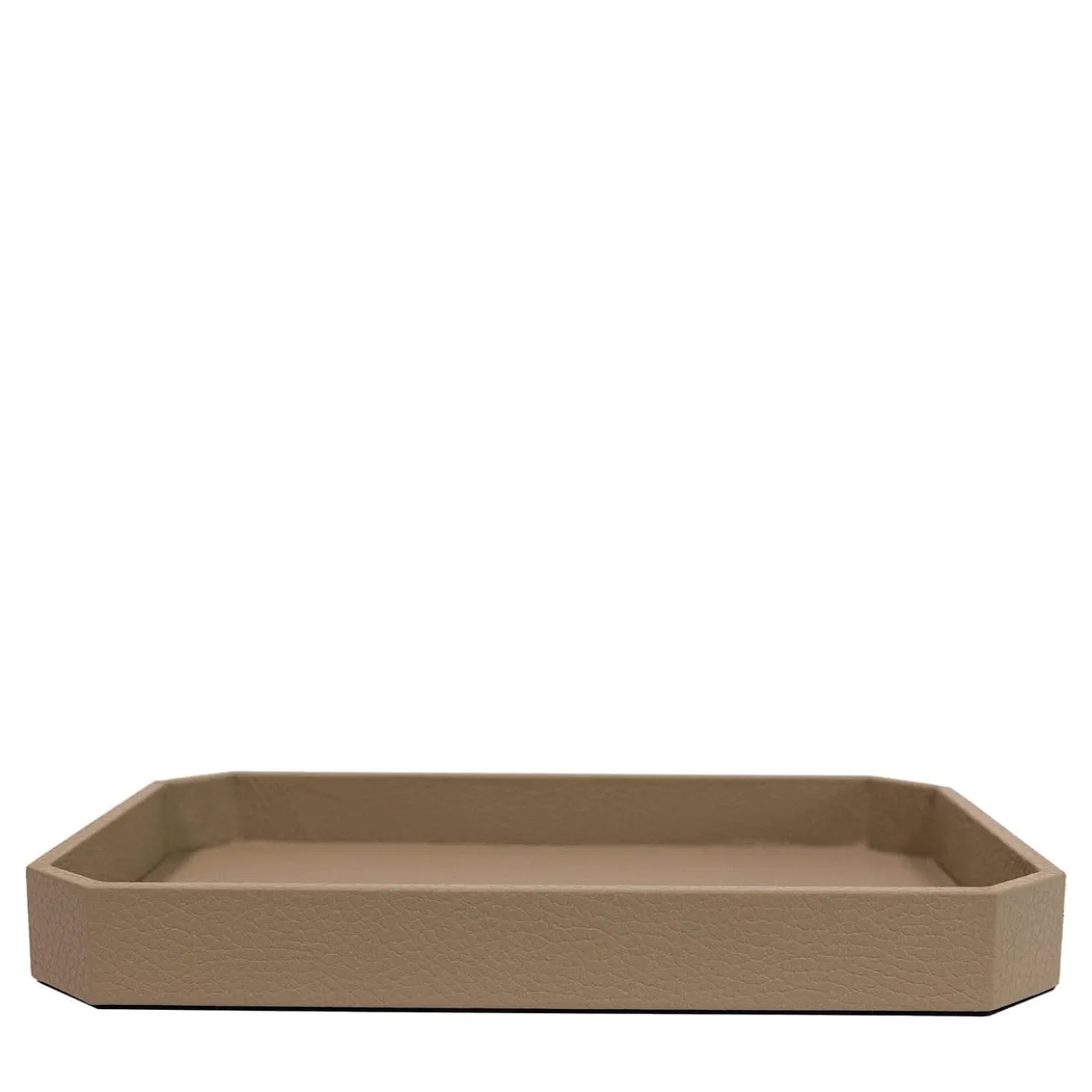 Vide-poche Del Monte grande in pelle Beige Tamarone