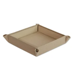 Vide-Poche Michelangelo in pelle beige Tamarone