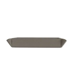 Vide-Poche Michelangelo 19 in pelle grigio luna