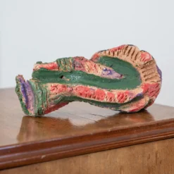 Vortice Scultura Decorativa in Ceramica Dipinta