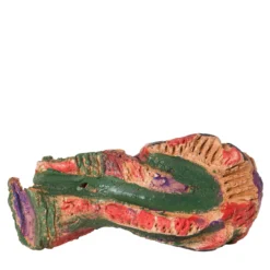 Vortice Scultura Decorativa in Ceramica Dipinta