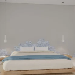 Vortice Set di 25 piastrelle esagonali blu e bianche