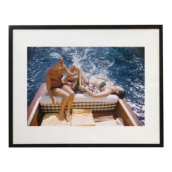 Vuccino e Rava Stampa con cornice di Slim Aarons