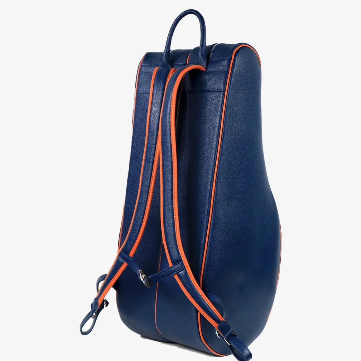 Zaino da Tennis in Pelle Blu Classic