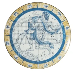 Zodiacus piatto decorativo in porcellana Acquario